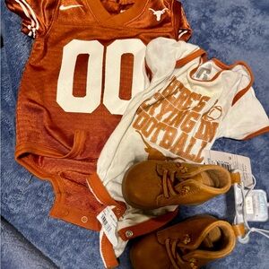 Nike Orange and White Kids Matching Set